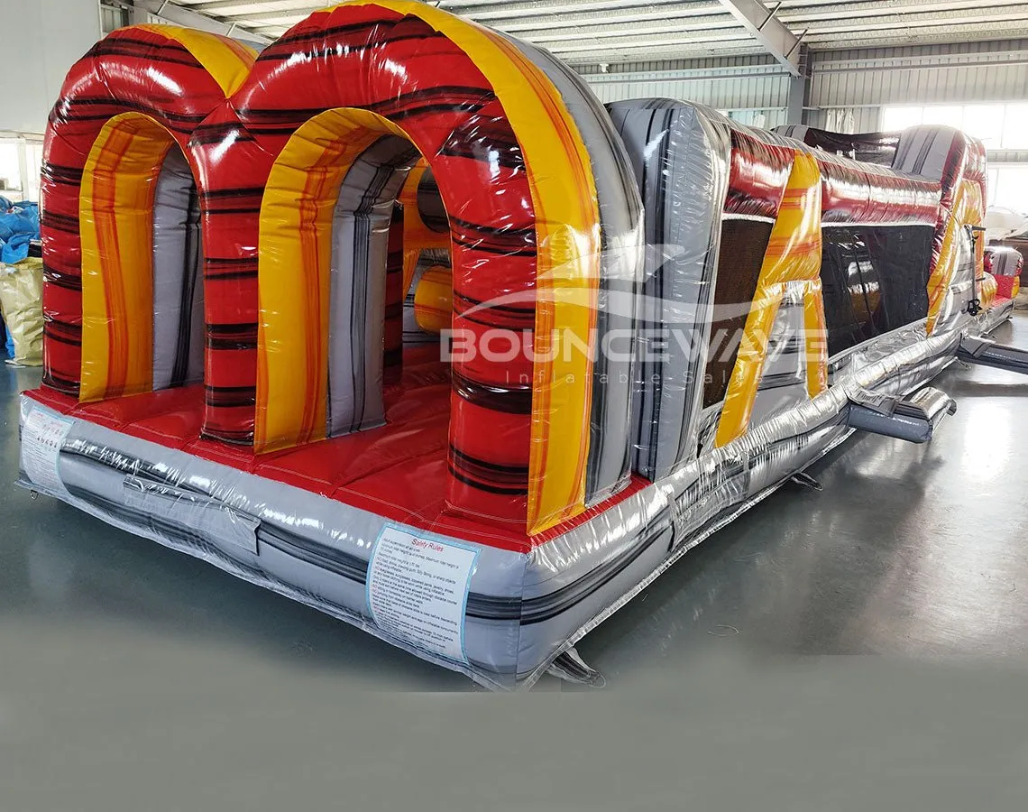 46ft Fire Island "Flash" Hybrid Inflatable Obstacle Course