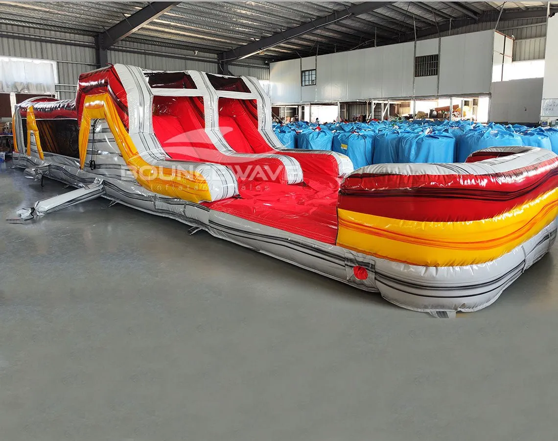 46ft Fire Island "Flash" Hybrid Inflatable Obstacle Course