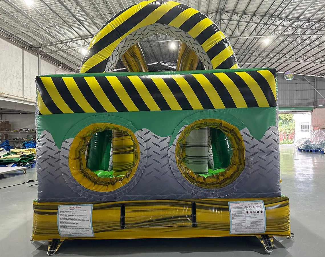 46ft Hazardous Commercial Hybrid Inflatable Obstacle Course