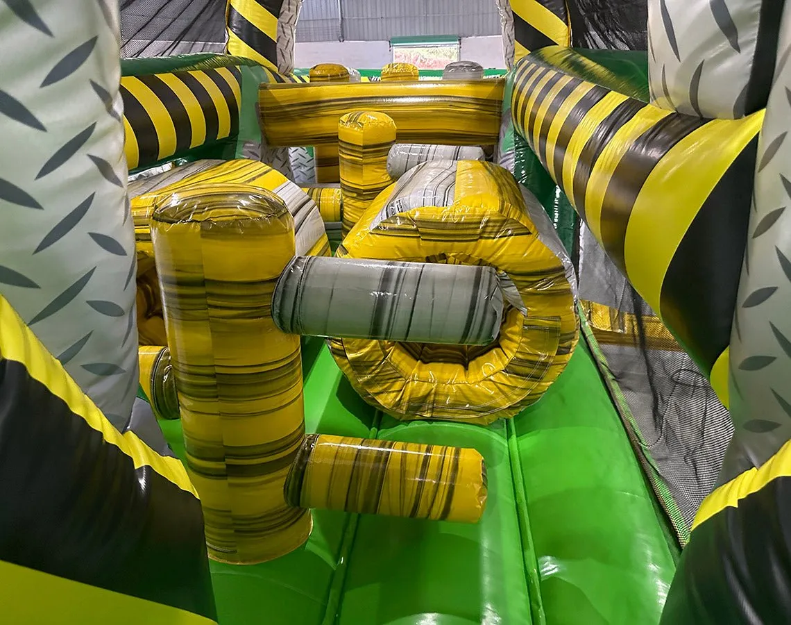 46ft Hazardous Commercial Hybrid Inflatable Obstacle Course
