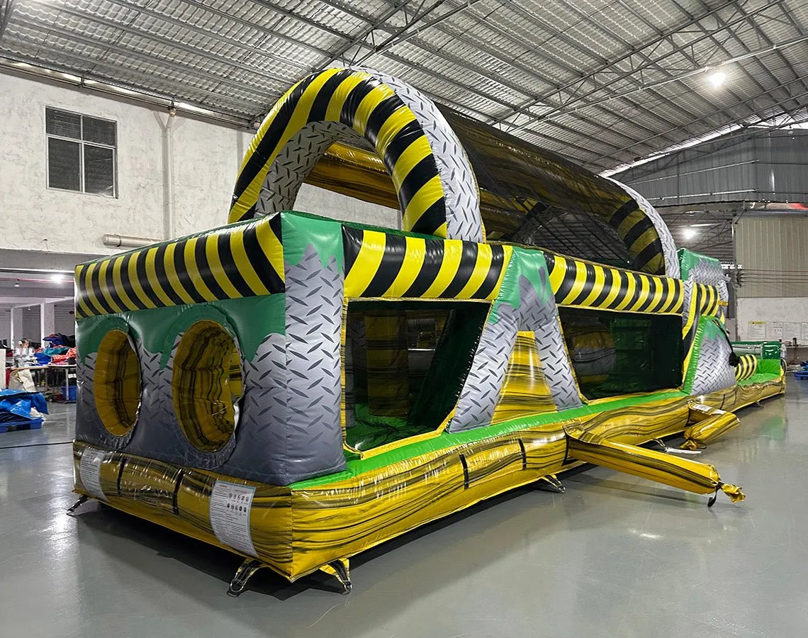 46ft Hazardous Commercial Hybrid Inflatable Obstacle Course