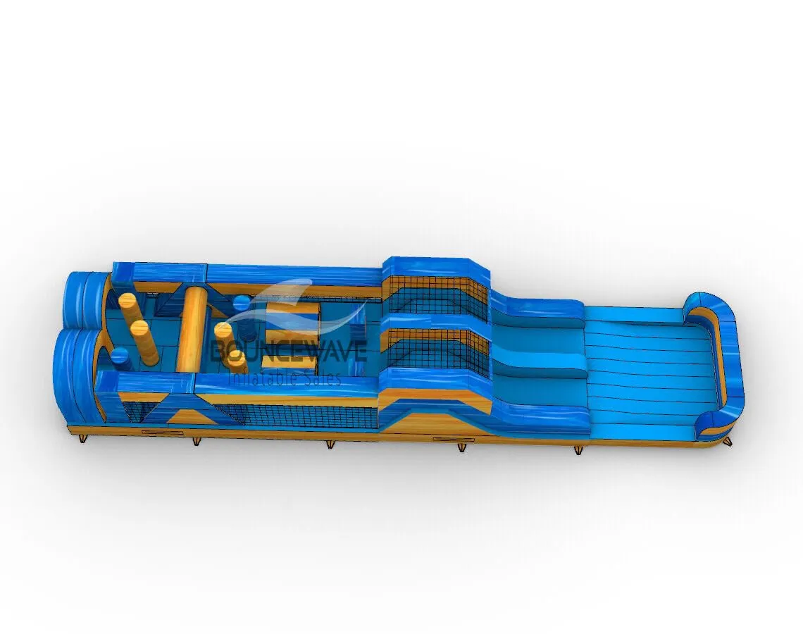 46ft Lava Falls "Flash" Hybrid Inflatable Obstacle Course