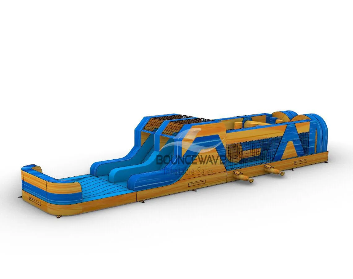 46ft Lava Falls "Flash" Hybrid Inflatable Obstacle Course