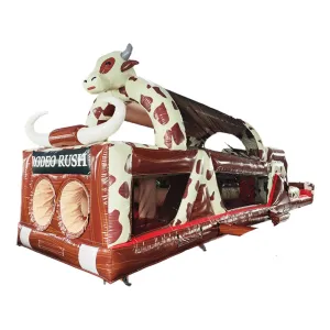 46ft Rodeo Rush Commercial Hybrid Inflatable Obstacle Course