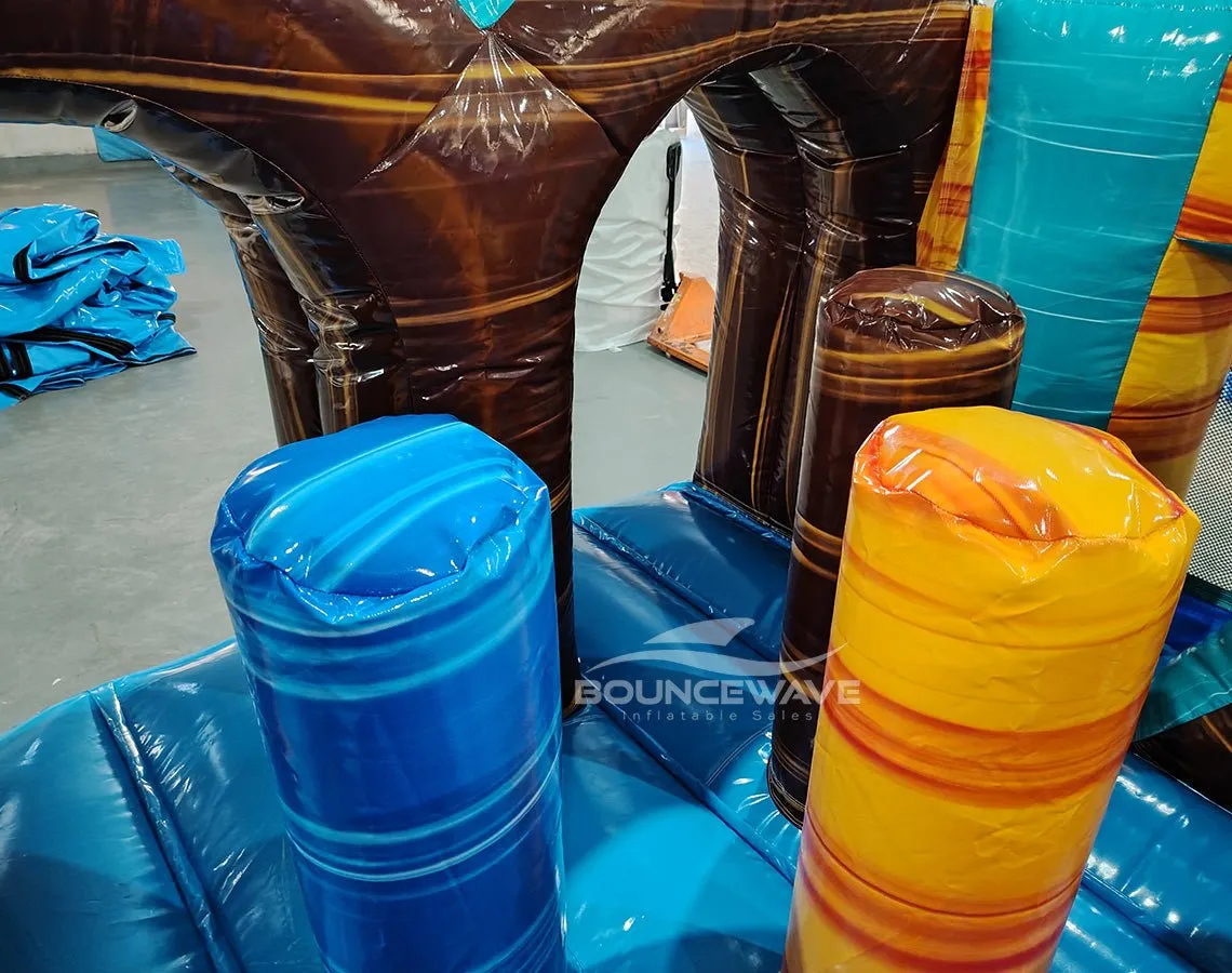 46ft Tropic Shock "Flash" Hybrid Inflatable Obstacle Course