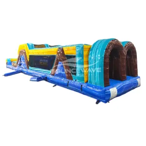 46ft Tropic Shock "Flash" Hybrid Inflatable Obstacle Course