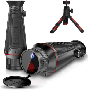 4K Digital Night Vision Monocular with Infrared Illuminator & Video Recording, 1314ft Long Distance, Manual Focus and Diopter, Night Vision Goggles Binoculars for Hunting, Camping, with 32 GB SD Card