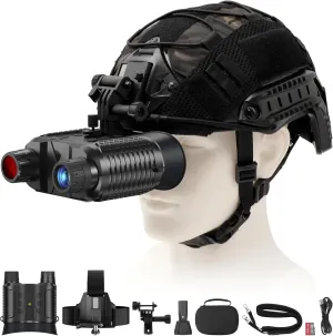 4K Night Vision Binoculars for Adults,1312FT Night Vision Goggles for Helmet,8X Digital Zoom,7-Level Infrared Adjustment for Camping