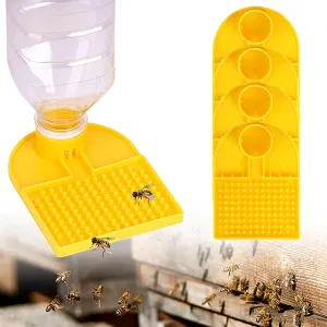 4PCS Bee Watering Station, ABS Bee Drinking Cups for Garden, Anti-Drowning Bee Feeder Compatible with 1.18inch Bottles for Beekeeping, Hives, Balcony & Yard