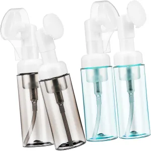 4Pcs Empty Foam Bottles Portable Travel Dispenser for Toiletries Ideal for Bathroom and Kitchen Use Refillable Foam Pump Bottles