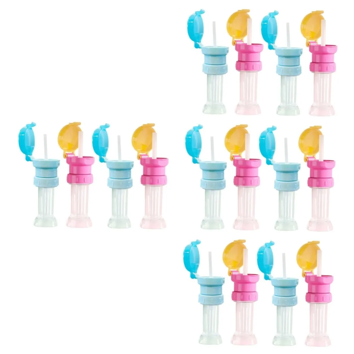 4sets Boys and Girls Water Bottle Topper Straws for Toddlers Water Bottle Childrens Adapter Straw 4pcs*4