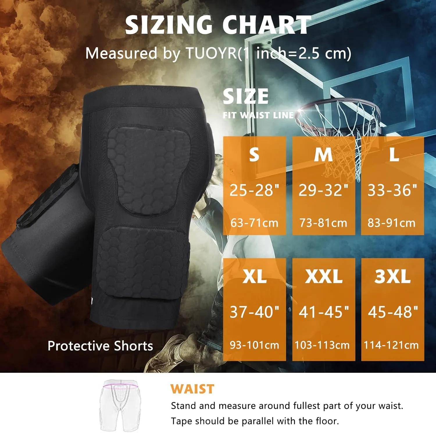 5 Pad Football Girdle for Men Youth - Padded Compression Shorts with Hip, Thigh Pads for Football, Baseball, Sliding Protective Gear for Adults Teens High-Density EVA Foam