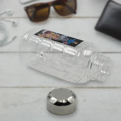 5714 PLASTIC TRANSPARENT MUKHWAS BOTTLE WITH STEEL CAP / MOUTH FRESHENER / DRYFRUITS MULTIPURPOSE AIR TIGHT AND BPA FREE KITCHEN STORAGE BOTTLE (1 PC)