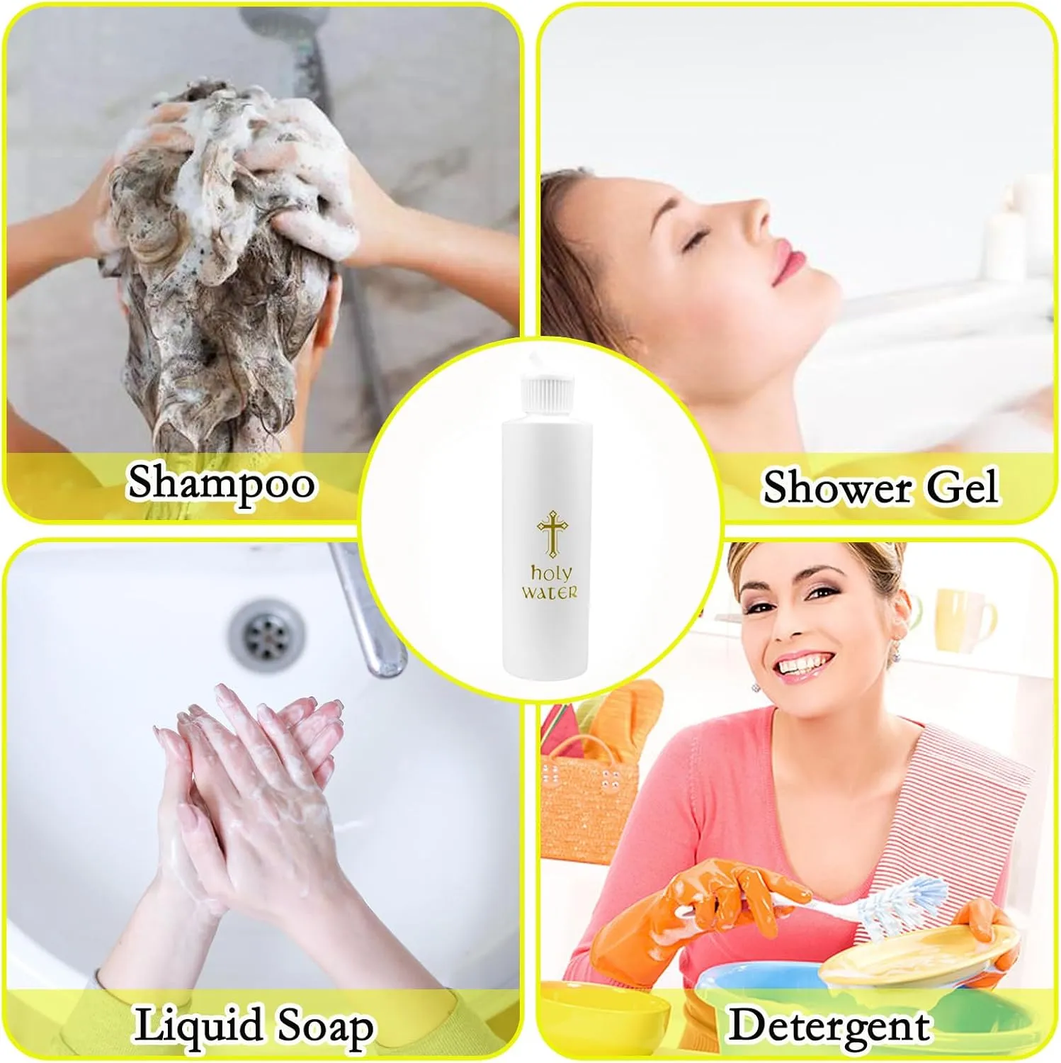 5Pcs Holy Water Bottles Holy Water Empty Containers 250ml Holy Water Plastic Bottle
