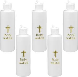 5Pcs Holy Water Bottles Holy Water Empty Containers 250ml Holy Water Plastic Bottle