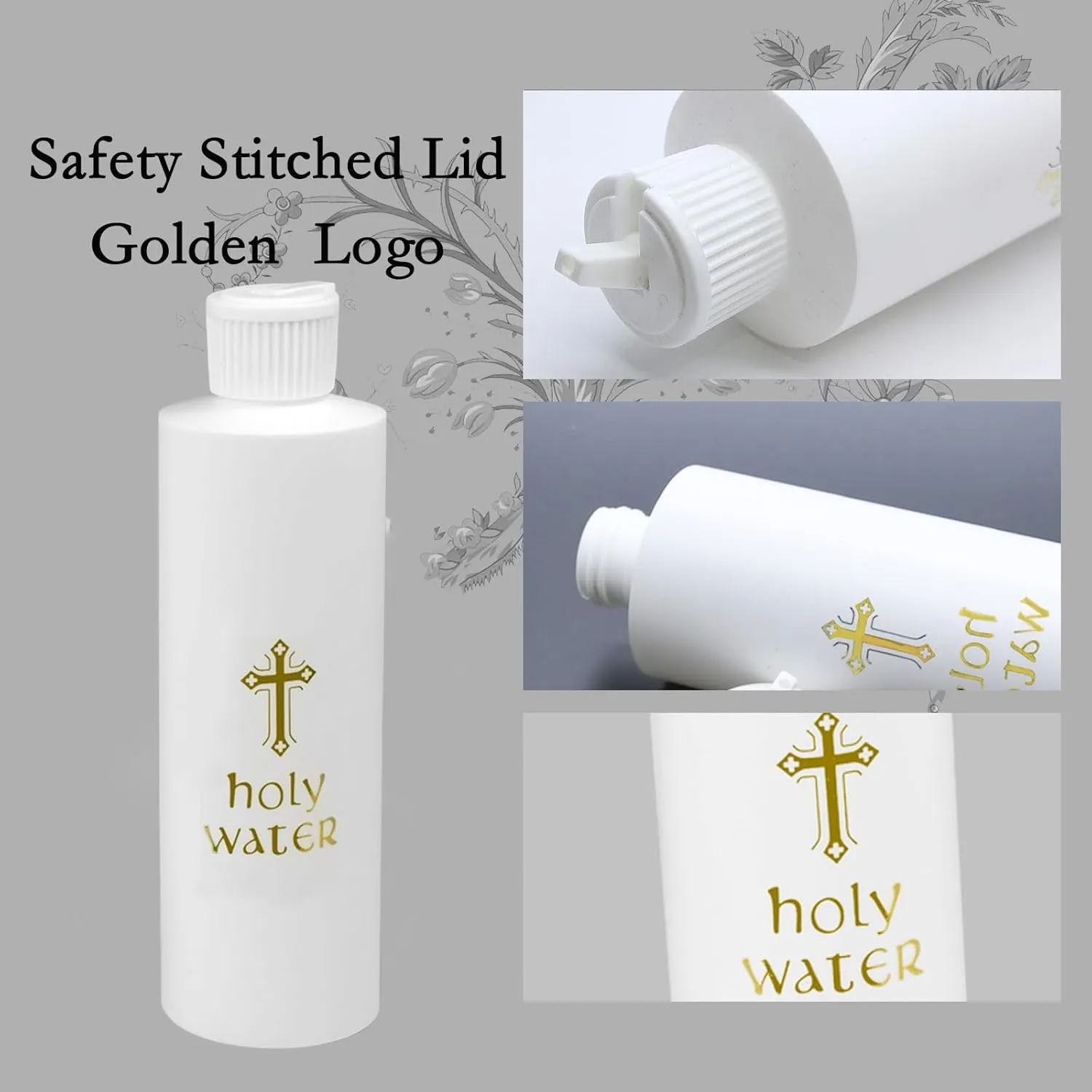 5Pcs Holy Water Bottles Holy Water Empty Containers 250ml Holy Water Plastic Bottle
