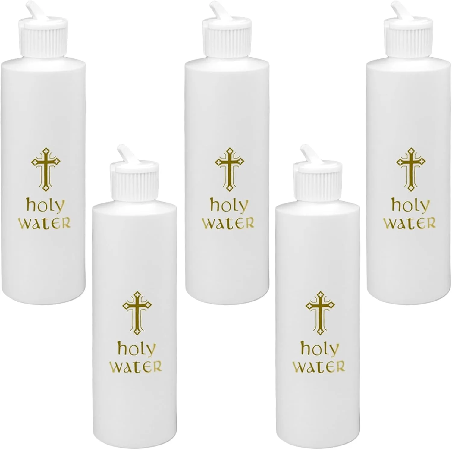 5Pcs Holy Water Bottles Holy Water Empty Containers 250ml Holy Water Plastic Bottle