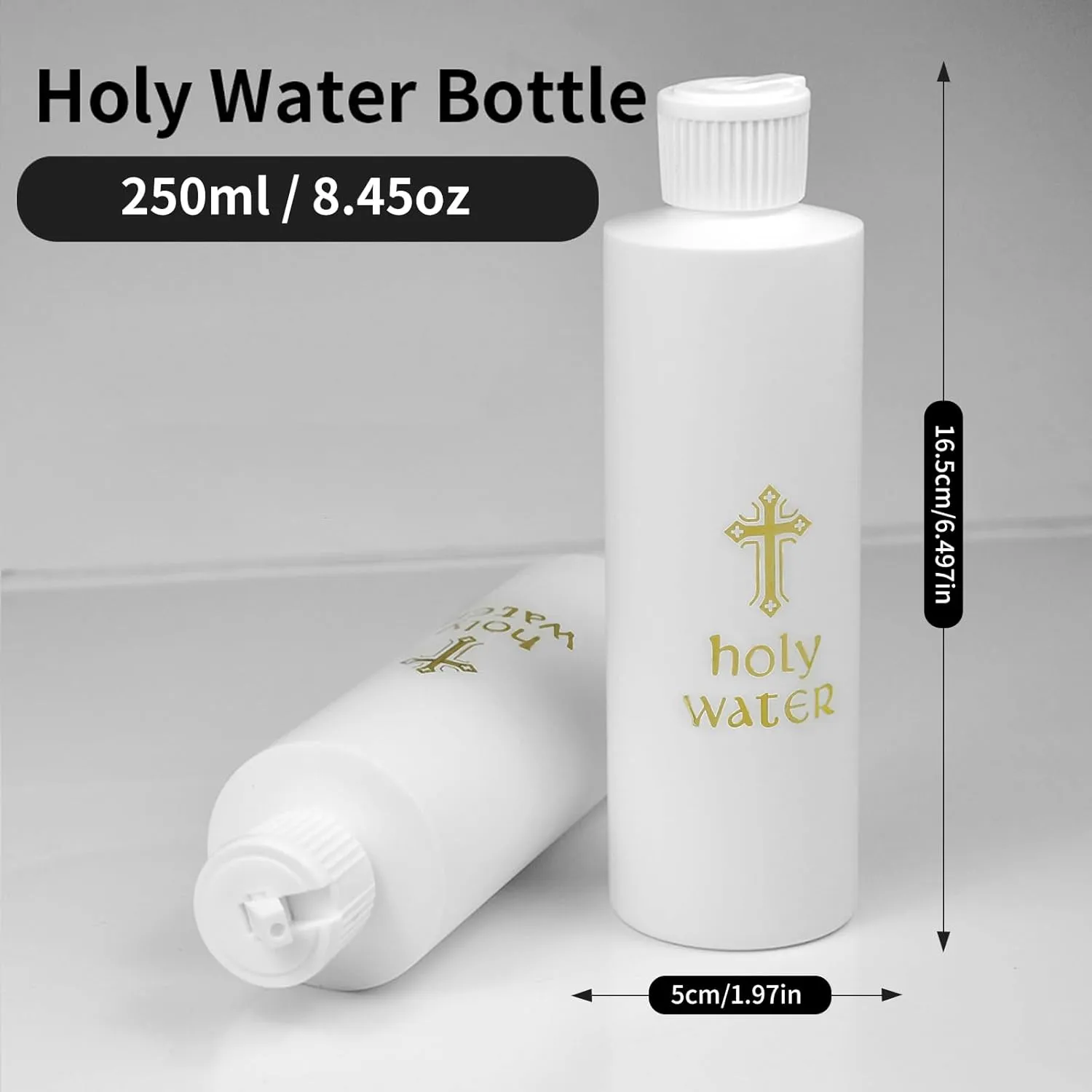 5Pcs Holy Water Bottles Holy Water Empty Containers 250ml Holy Water Plastic Bottle