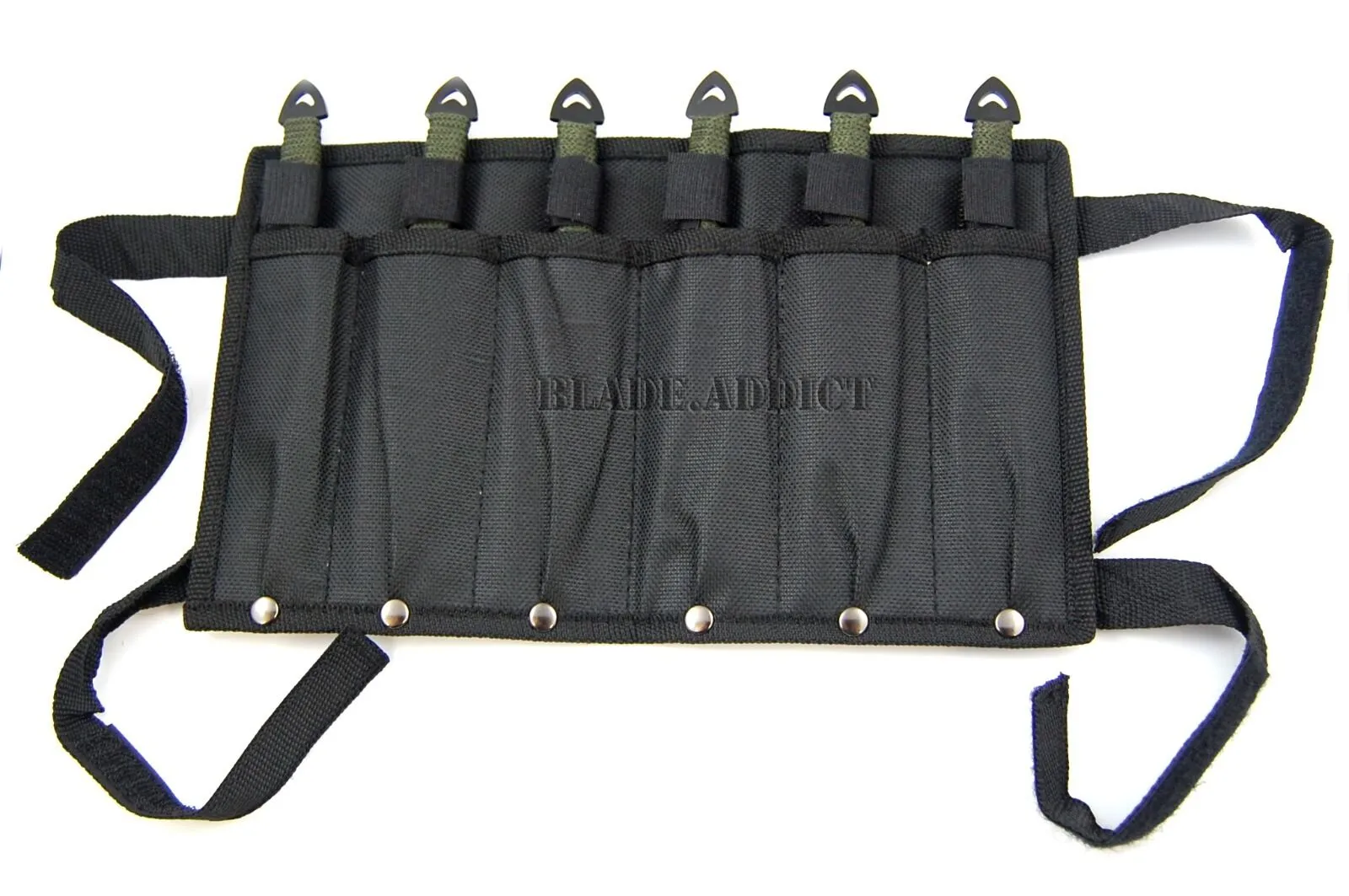 6 PC Ninja Tactical Combat Naruto Kunai Throwing Knife Set w/ Sheath Hunting