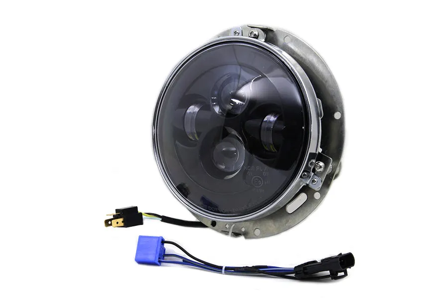 7 LED Headlamp Assembly Gloss Black 2014 / UP FLT