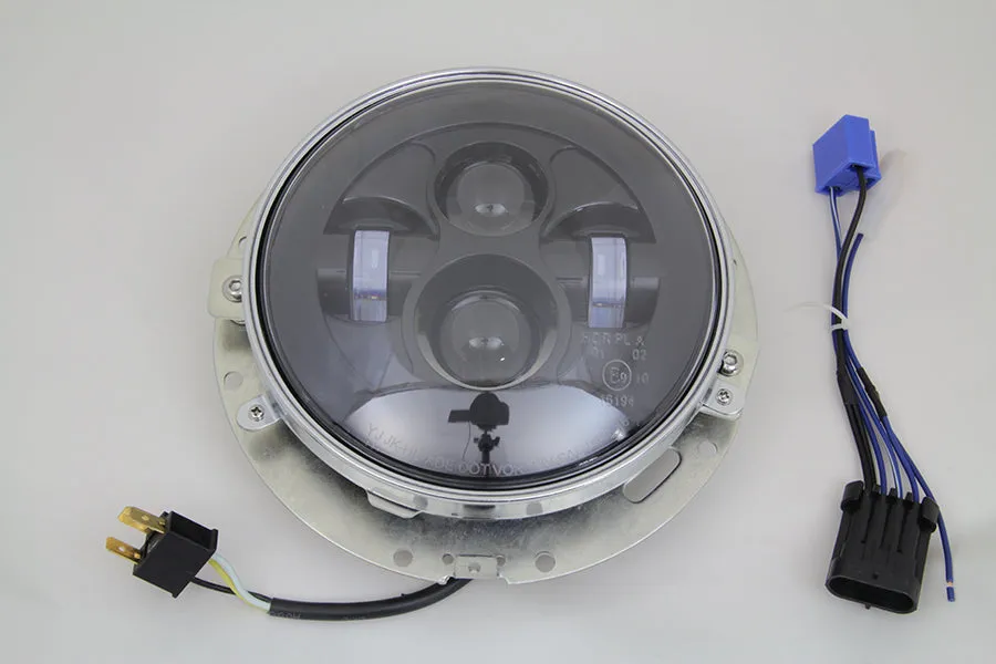 7 LED Headlamp Assembly Gloss Black 2014 / UP FLT