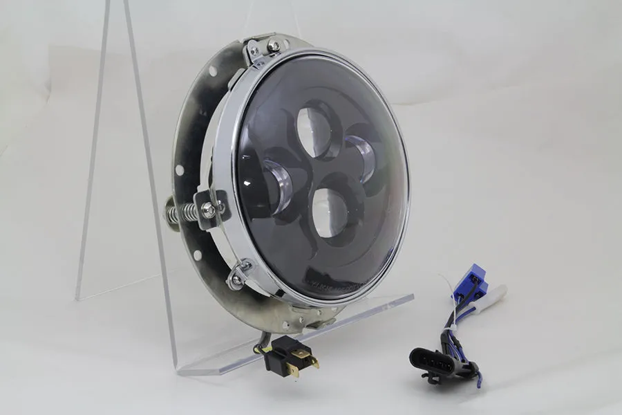 7 LED Headlamp Assembly Gloss Black 2014 / UP FLT