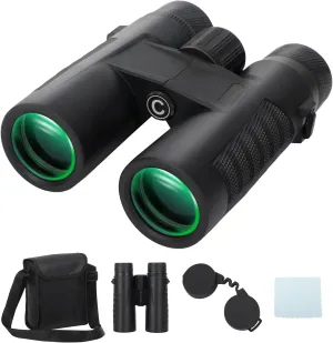 8x42 HD Binoculars for Adults High Powered - Large View Binoculars with Clear Low Light Vision - for Bird Watching Cruise Travel