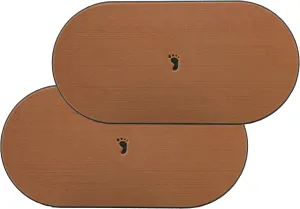 9""X18"" Anti-Slip Marine Boat Bench SEAT Pads 2 Pack Brown, Medium, S916B