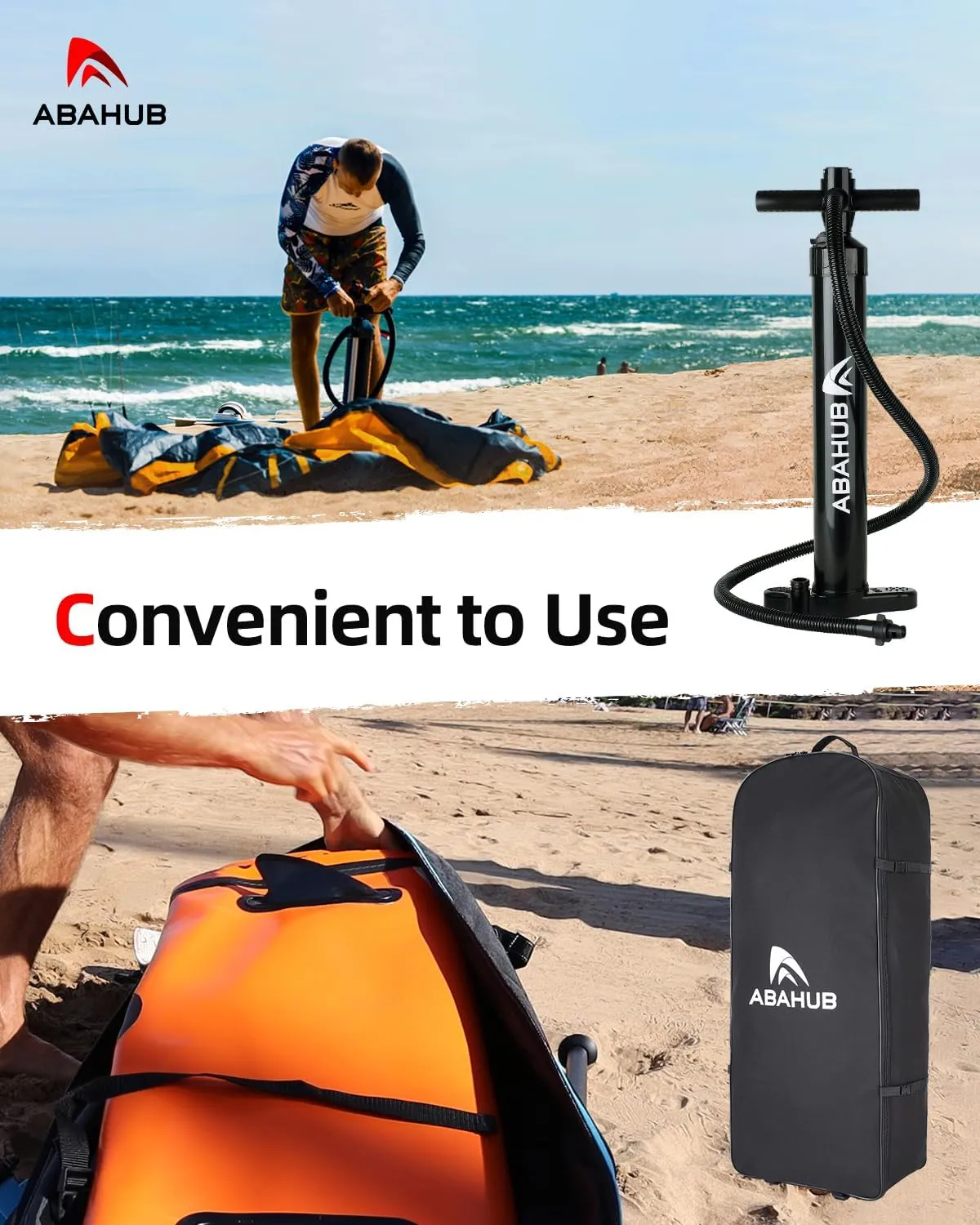 Abahub Inflatable SUP, Wide 10'6" x 31"/34" x 10'6" iSUP, Blue Standup Paddleboard with Adjustable SUP Kayak Paddle, for Yoga, Paddle Board, Kayaking, Surf, Canoe, Fishing