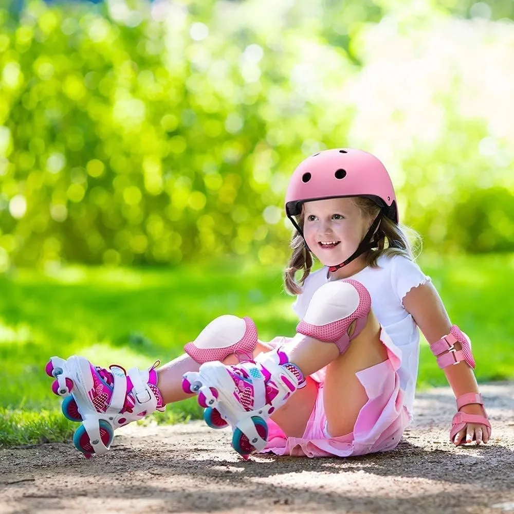 Adjustable Kids Toddler Helmet with Knee Pads,Elbow Pads & Wrist Guards,Bike Helmet for Ages 3-5,5-8,8-14,Boys & Girls Helmets and Pads Set for Skateboard,Skating,Biking,Cycling
