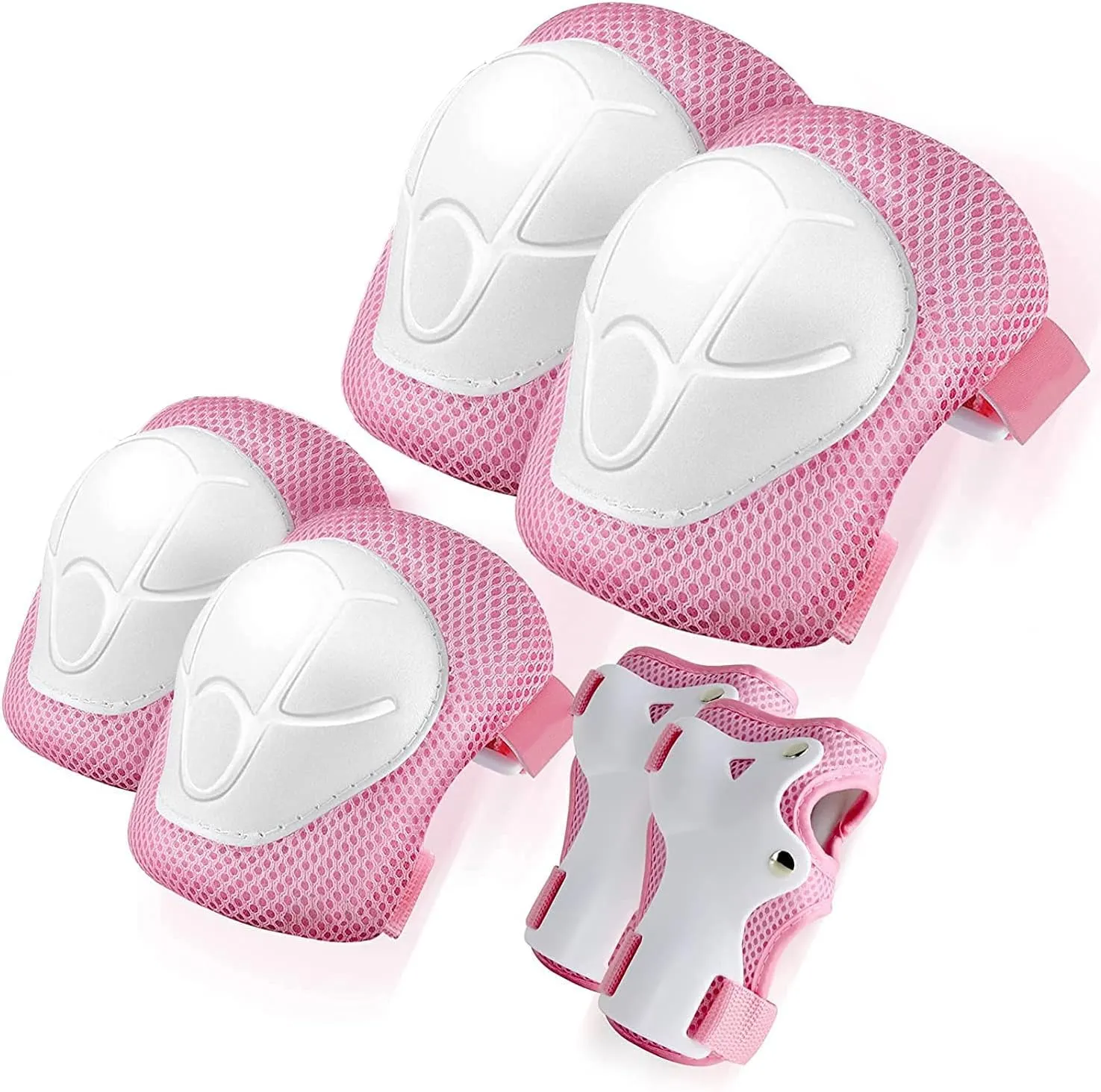 Adjustable Kids Toddler Helmet with Knee Pads,Elbow Pads & Wrist Guards,Bike Helmet for Ages 3-5,5-8,8-14,Boys & Girls Helmets and Pads Set for Skateboard,Skating,Biking,Cycling