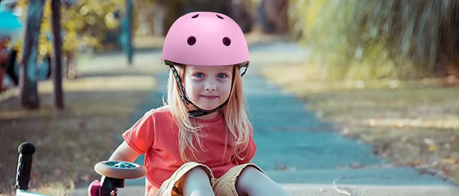 Adjustable Kids Toddler Helmet with Knee Pads,Elbow Pads & Wrist Guards,Bike Helmet for Ages 3-5,5-8,8-14,Boys & Girls Helmets and Pads Set for Skateboard,Skating,Biking,Cycling