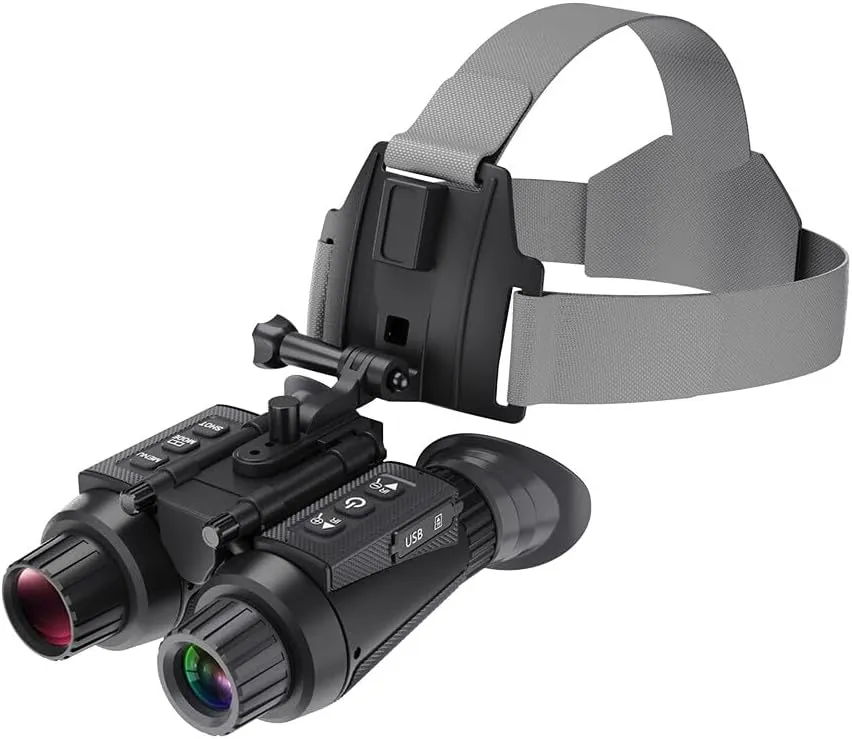 Aetheria NV8300 3D 4K Night Vision Goggles Helmet-Mounted, Binoculars Gear IR Night Vision Telescope Infrared Night Vision Binoculars with 32GB Memory Card