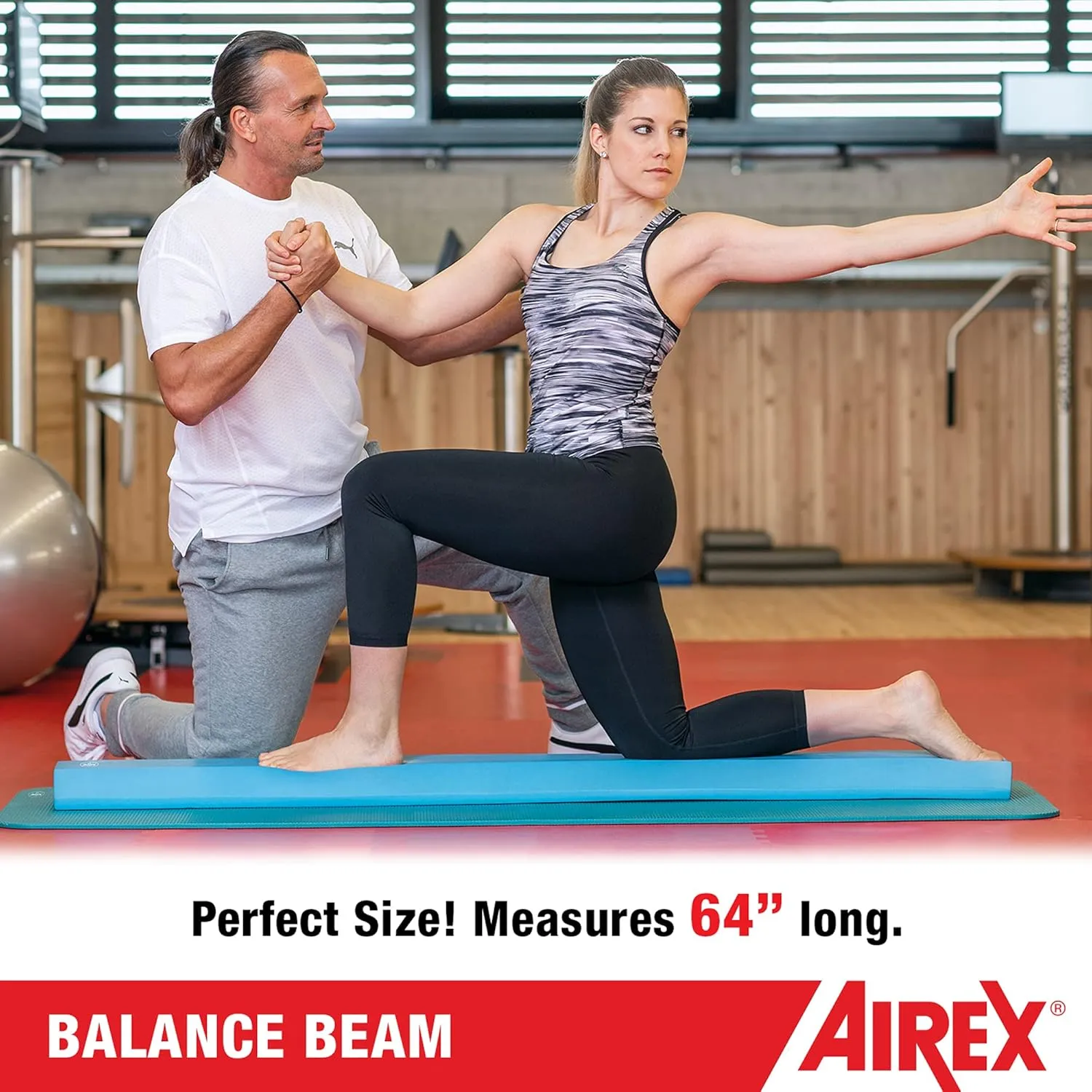 AIREX Balance Pad – Stability Trainer for Balance, Stretching, Physical Therapy, Exercise, Mobility, Rehabilitation and Core Training Non-Slip Closed Cell Foam Premium Balance Pad