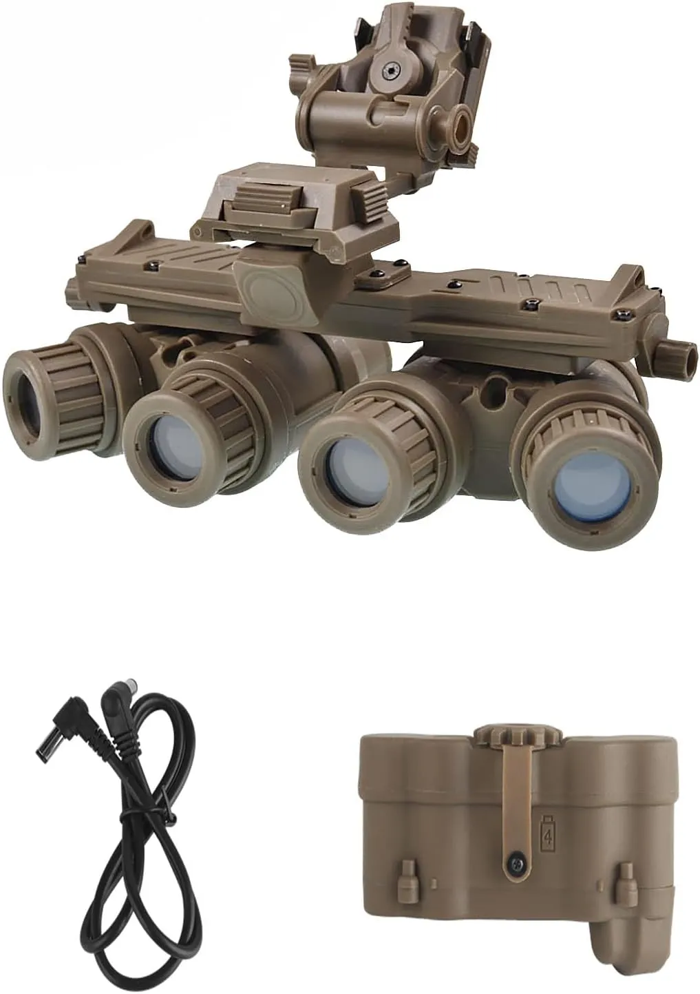 Airsoft Tactical Cosplay GPNVG18 Binoculars Night Vision Goggles Model No Function,L4G24 Night Vision Helmet Mount
