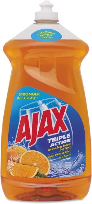Ajax 49860 Ultra Triple Action Dish Liquid, Orange Scent, 52 oz. Bottle