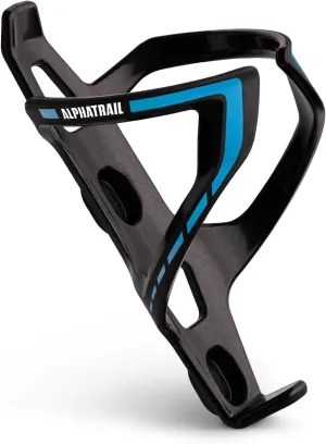 Alphatrail Bike Bottle Cage Max | Ultra-Light 1.27 oz Design | Lifetime Anti-Break Guarantee | Includes Mounting Screws | Fits Most Bottles (17–34 oz) I Blue
