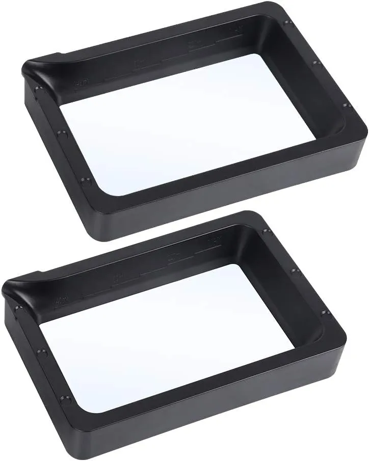 ANYCUBIC 3D Printer Photon Mono/Photon Mono 4K/Photon Ultra/Photon D2 Plastic Vat, (Black) 2PCS