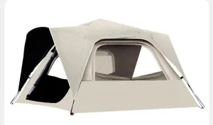 ArcticShield™ 4 Person Camping Tent - 3 Second Setup Cabin Tent with AC Port, 12K Waterproof & 360° Stargaze View (Coleman Upgrade)