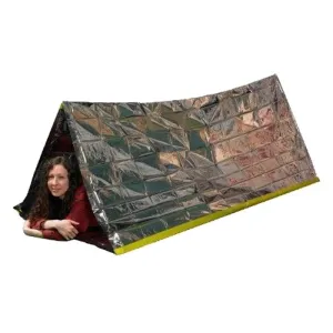 Argent Emergency Shelter Tent Outdoor Ultralight Portable Camping SOS Shelter Mylar Emergency Tube Tent First Aid Gear