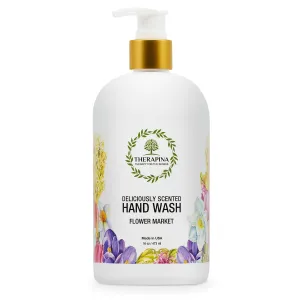 Aromatherapy Luxury Liquid Hand Soap – Vegan, Moisturizing Hand Wash with Aloe Vera, Botanical Oils, Flower Market Scent – Fancy Liquid Hand Soap for Bathrooms, Kitchen, More, 16 Oz.
