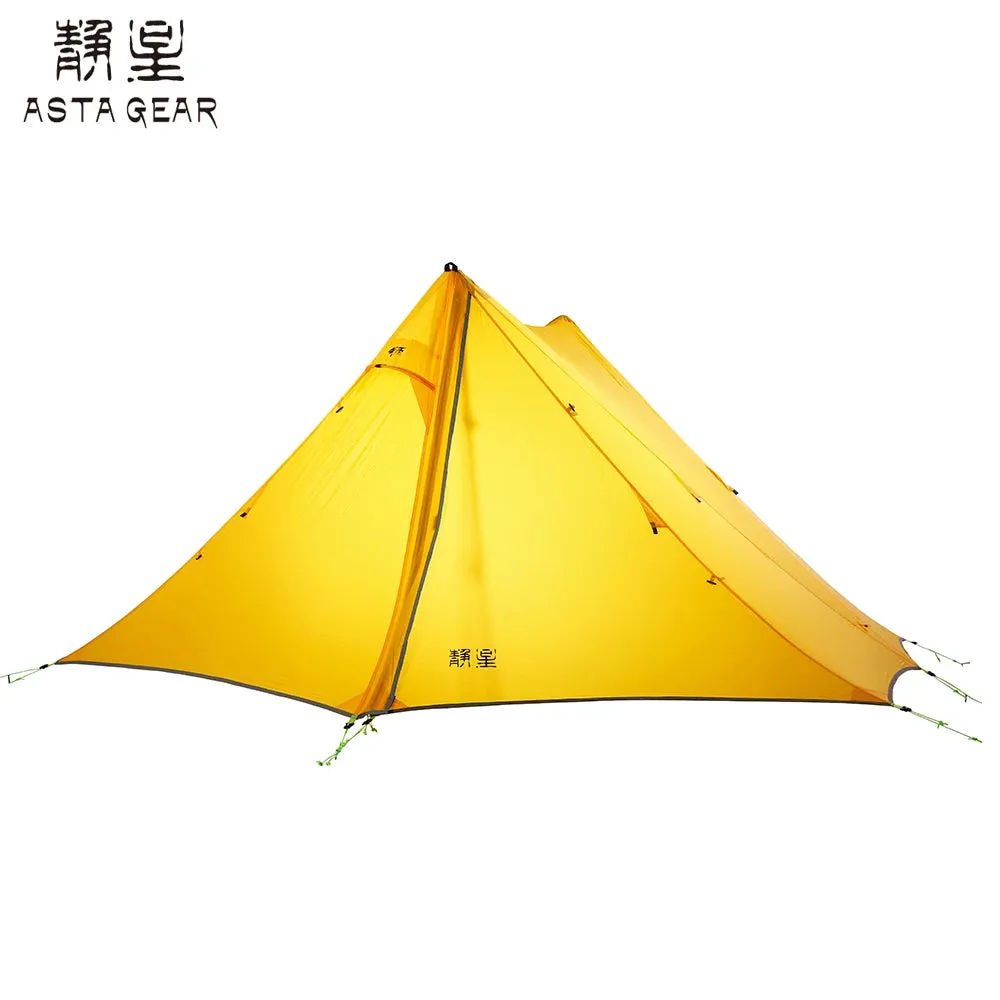 Asta Gear Rainstorm 2  Ultralight Pyramid Tent Trekking Pole Tent  Two person camping ul tent