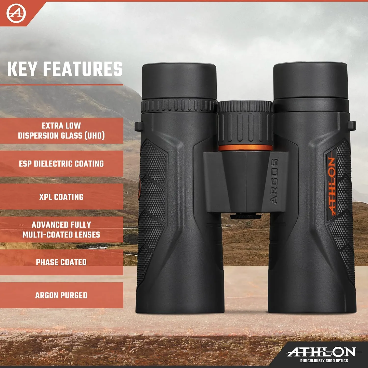 Athlon Optics Argos G2 Binoculars with Bak-4 Prism Glass and ESP Dielectric Lens Coating