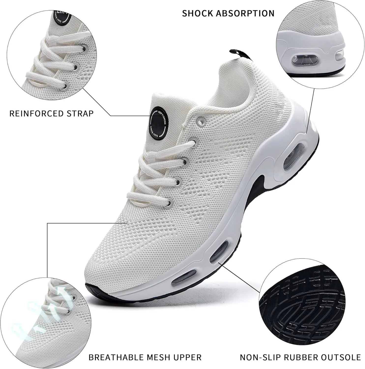 AUPERF Womens Tennis Shoes Athletic Running Walking Shoe Lightweight Fashion Sneakers for Workout Gym Sports Jogging Size 5.5-11