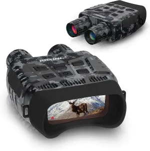 B1 (Digital Camo) Night Vision Goggles Binoculars with LCD Screen,Infrared (IR) Digital Camera,Dual Photo   Video Recording for Spotting,Hunting,Tracking up to 300 Meters