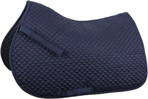 Back on Track Mathilda English All Purpose Saddle Pad Horse, Navy Blue