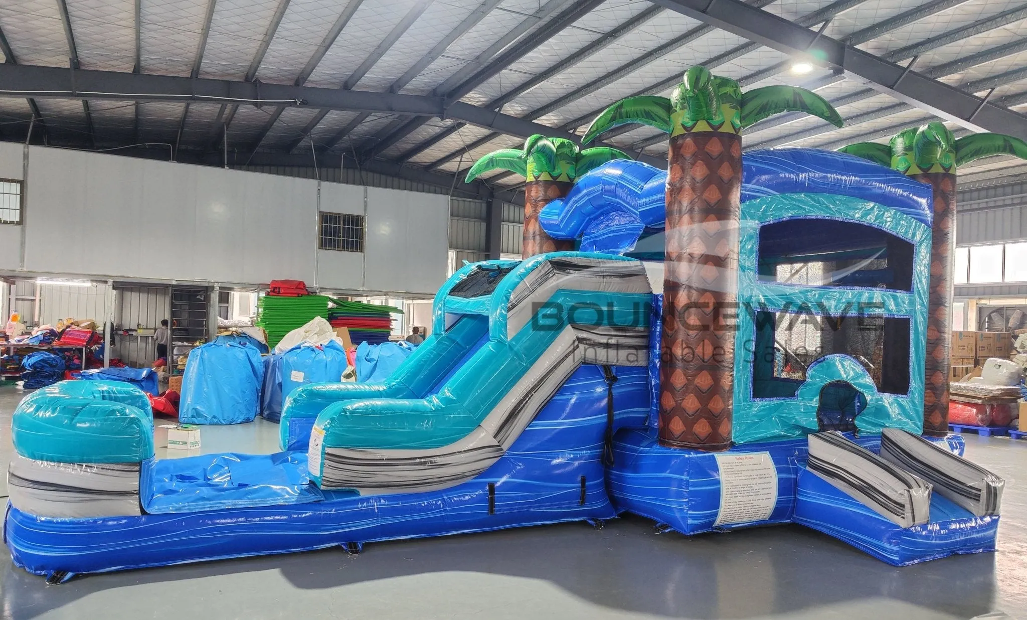 Bahama Blast Econo Bounce House with Slide (Wet/Dry)