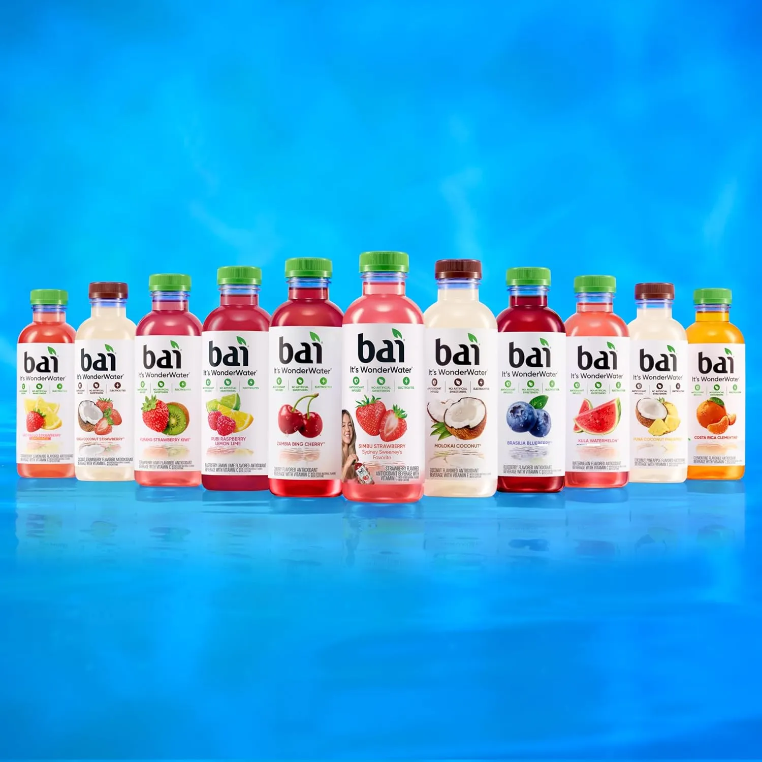 Bai Antioxidant Infused Water Beverage, Raspberry Lemon Lime, with Vitamin C and No Artificial Sweeteners, 18 Fluid Ounce Bottle, 12 Pack