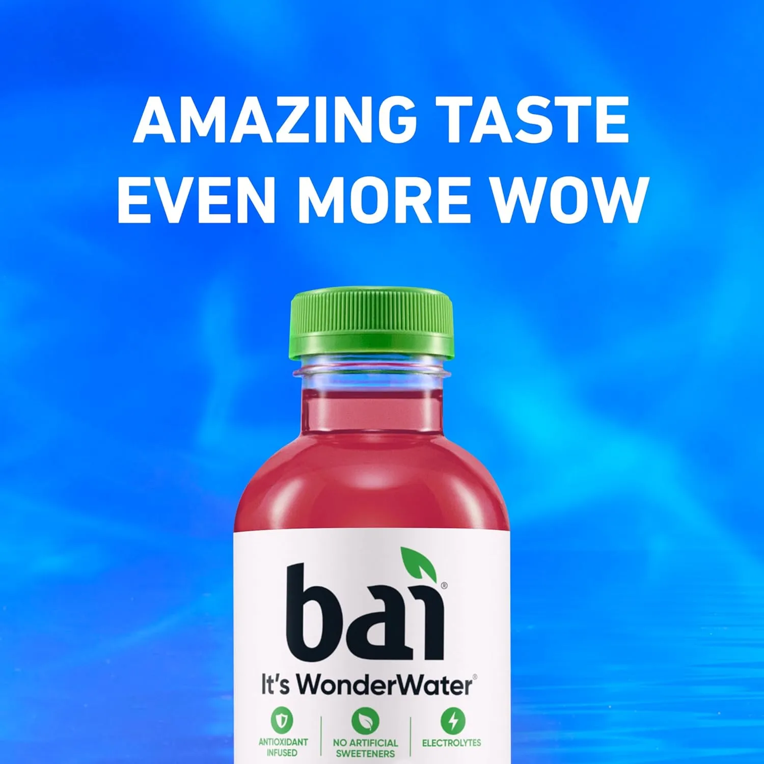 Bai Antioxidant Infused Water Beverage, Raspberry Lemon Lime, with Vitamin C and No Artificial Sweeteners, 18 Fluid Ounce Bottle, 12 Pack