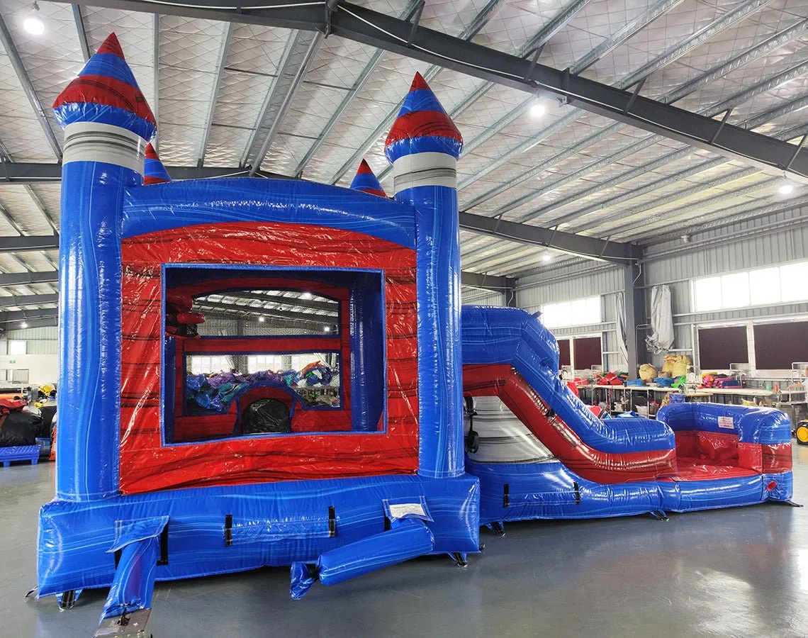 Baja Castle Econo Bounce House with Slide (Wet/Dry)